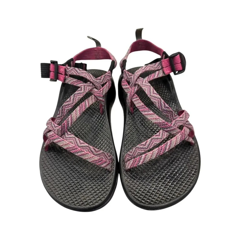 Chaco ZX/2 Yampa Pink Gray Toe Loop Sport Sandals Big Kids 4 EU 35